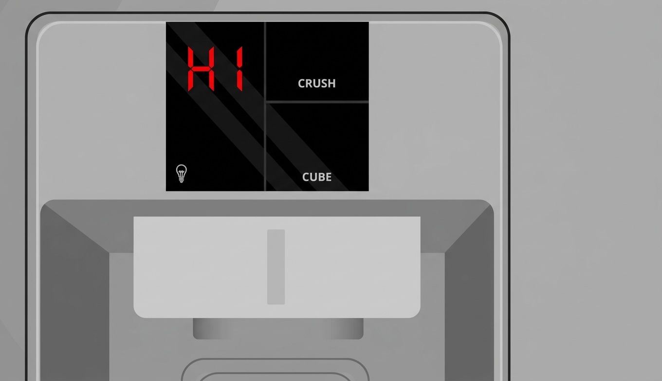 Frigidaire display showing HI error code