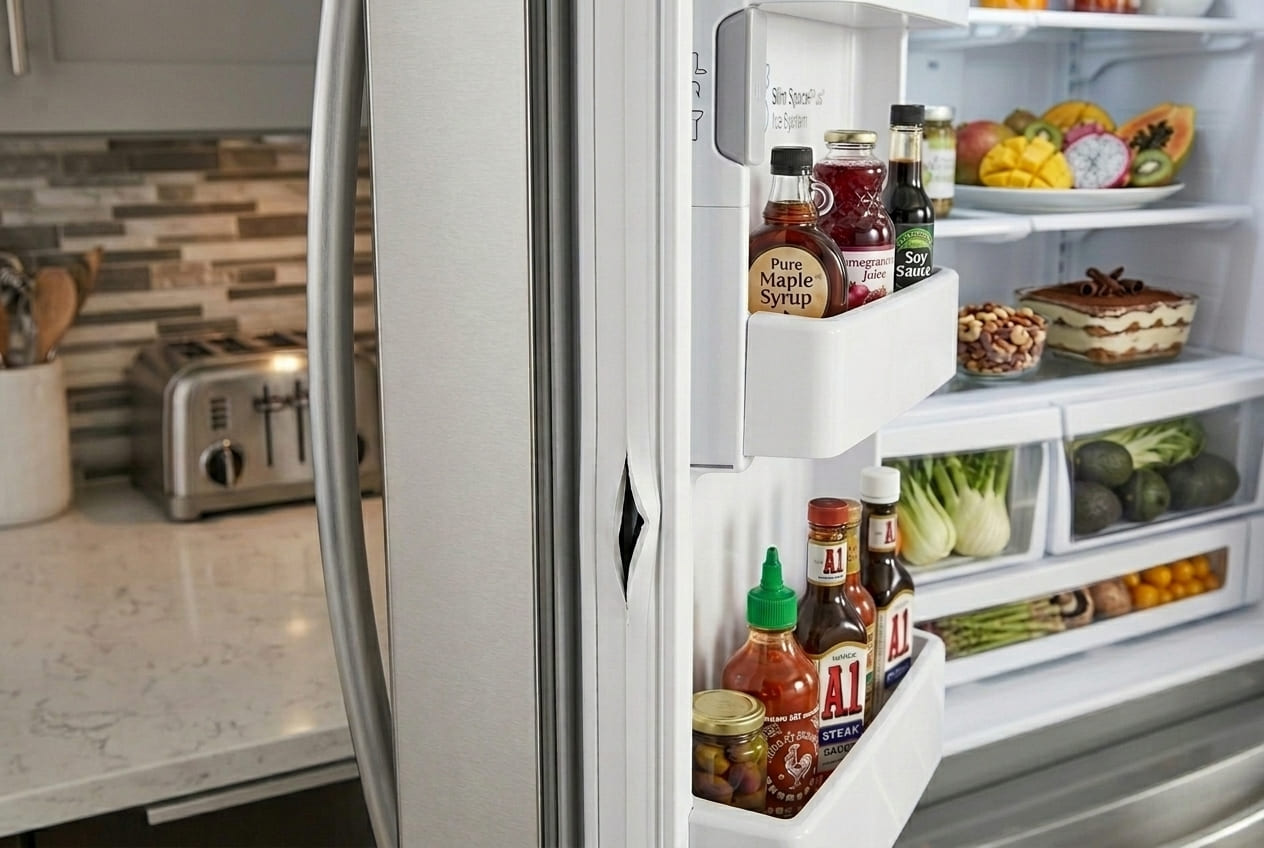 LG LMXS Door-in-Door refrigerator with misaligned door and gasket issue